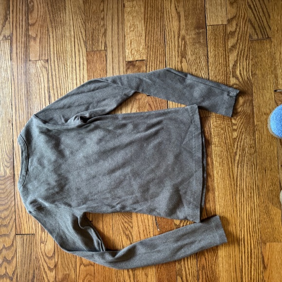 Buck Mason Brown Long Sleeve Tee - Picture 4 of 5